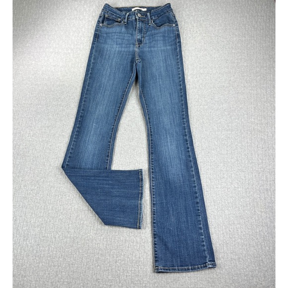 Levi's Denim - Levi's 725 High Rise Bootcut Jeans Women 26/23x31 Blue Denim Stretch Slim Fit